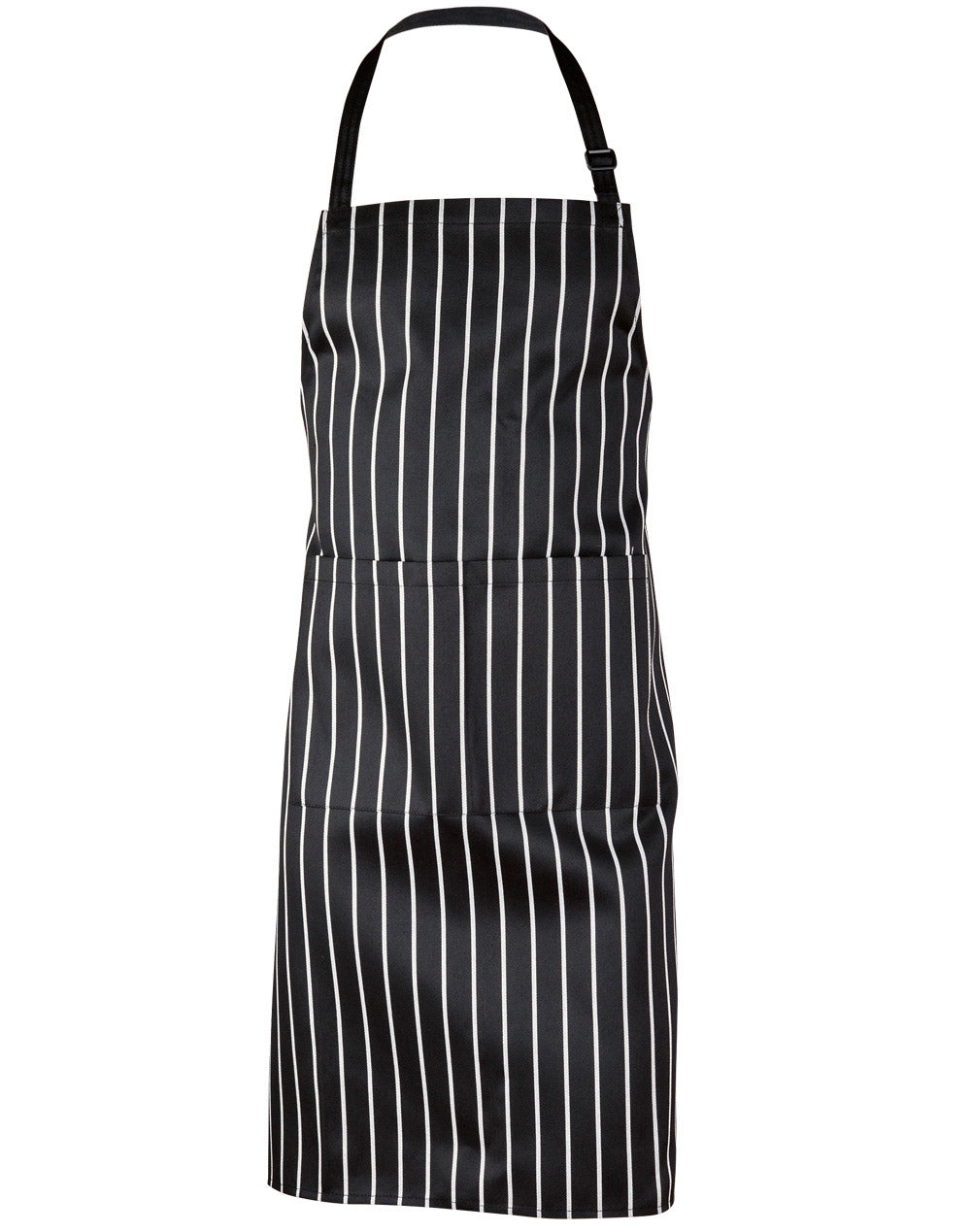 BUTCHER Striped Bib Apron with Pocket - AP04