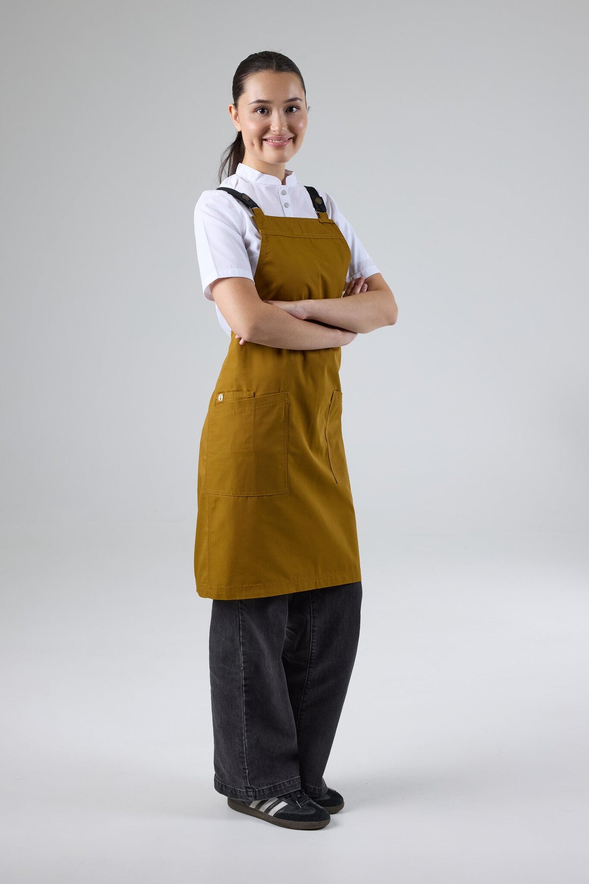 Lockharte Cross Back Apron Bundle - MUS apron with BLK straps - view 73