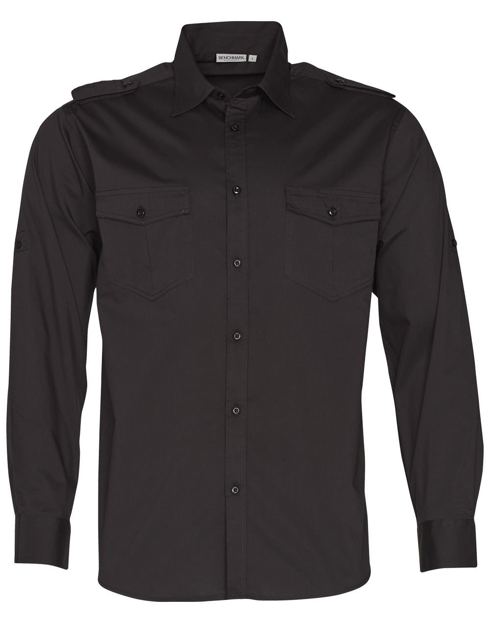 M7912 BENCHMARK MENS LONG SLEEVE MILITARY SHIRT