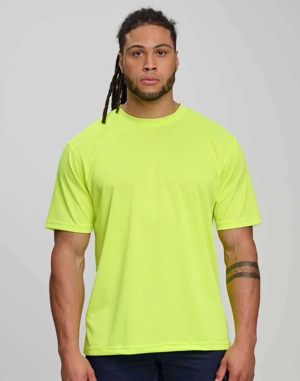 SW39 unisex hi-vis CoolDry mini waffle T-shirt — Orange