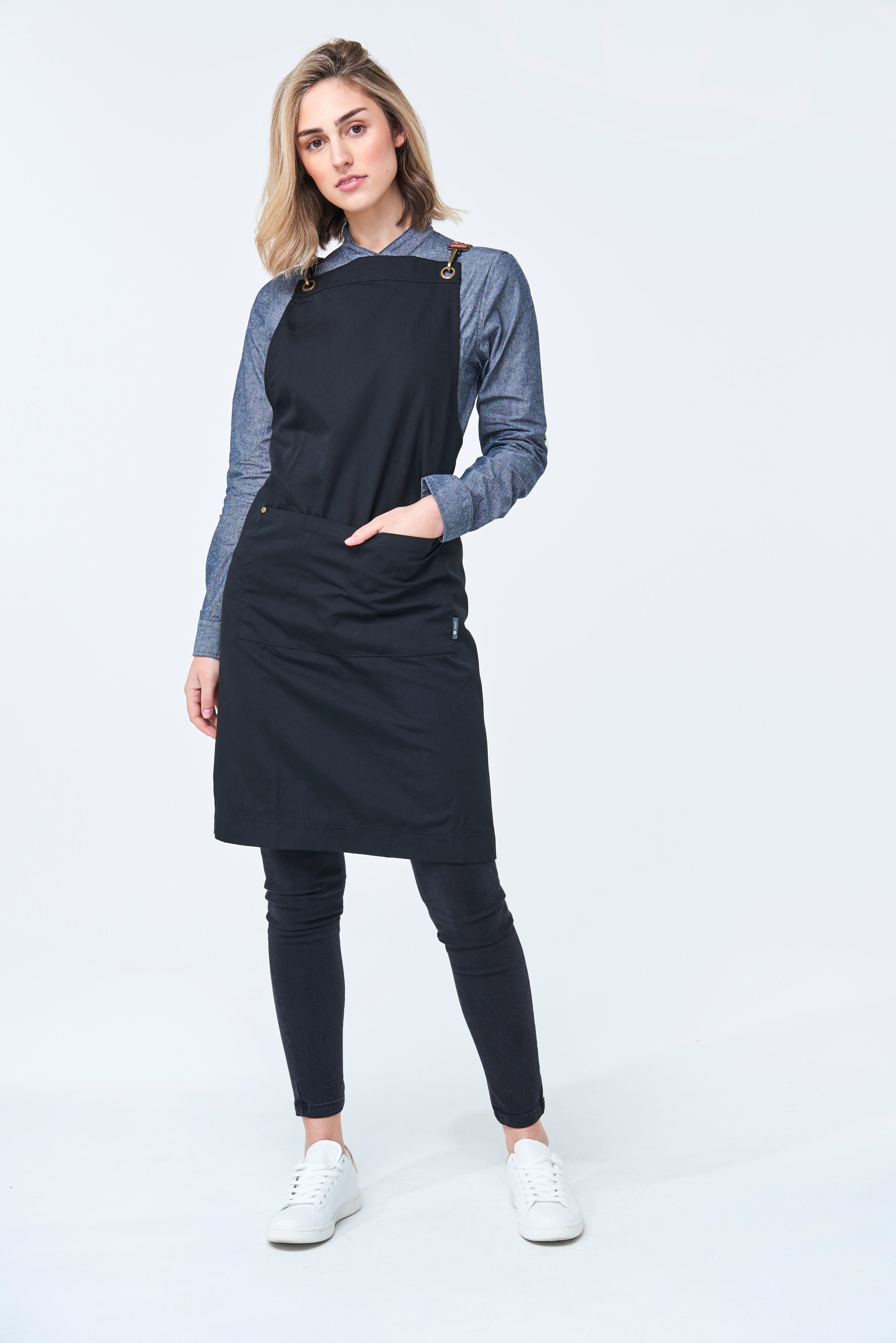 ATLANTA Bib Apron - Wrinkle Resistant Drill