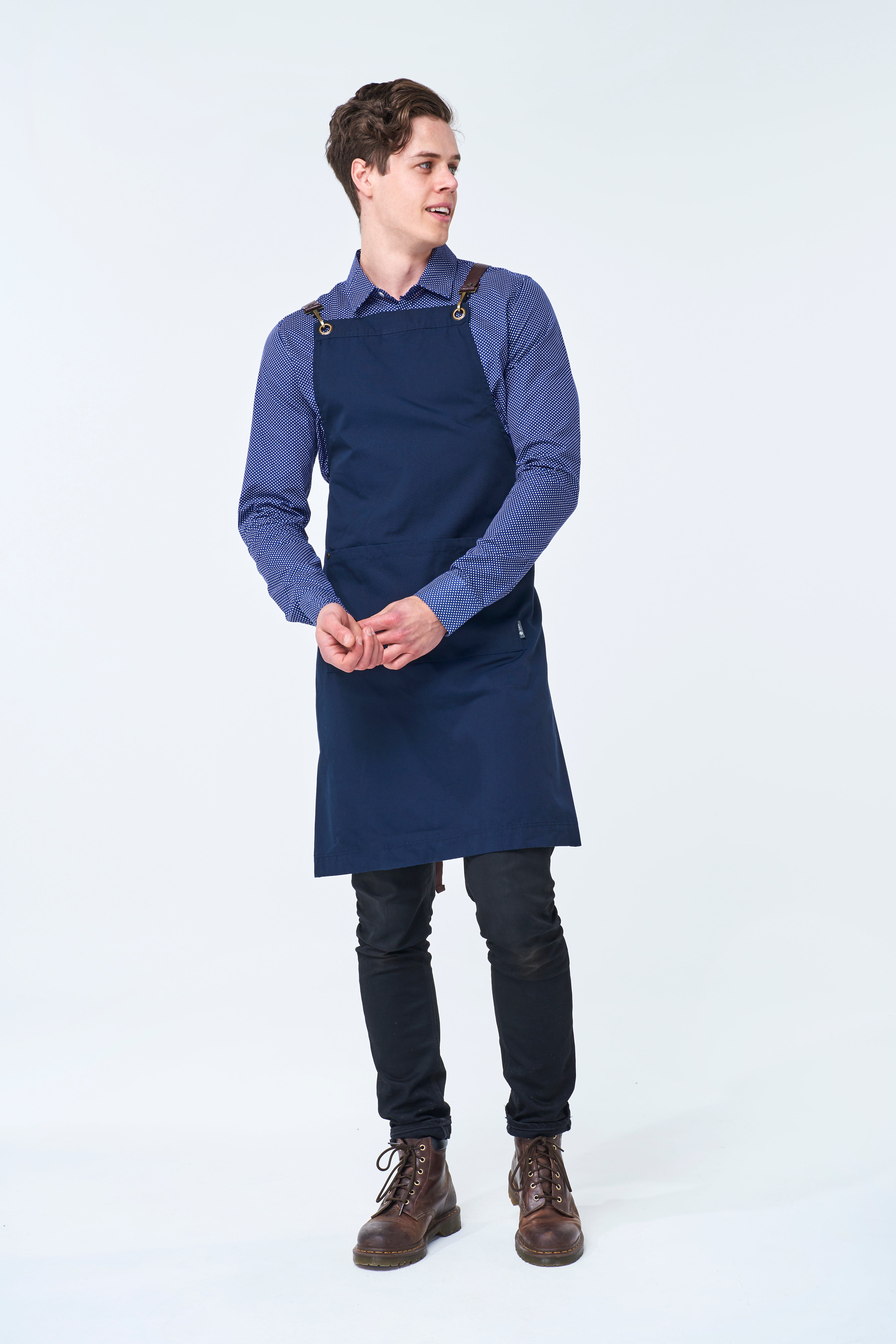 ATLANTA Bib Apron - Wrinkle Resistant Drill