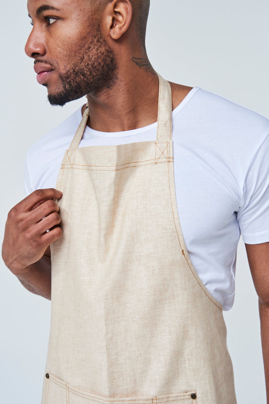 CLEMENTINE Bib Apron - Cotton/Linen