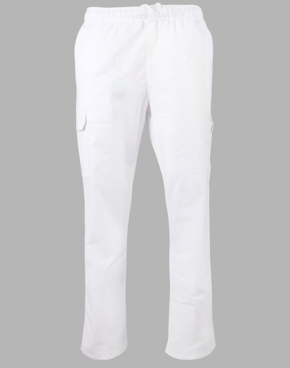 Mens Functional Chef Pants — White l