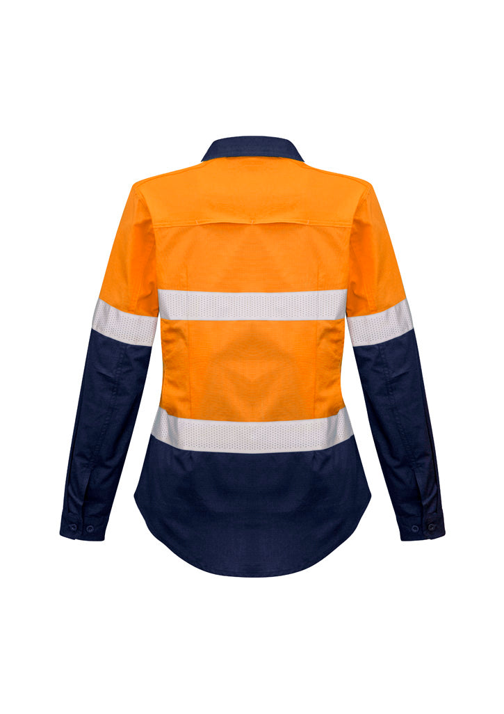 ZW720 - Womens Rugged Cooling Hi Vis Taped Long Sleeve Shirt