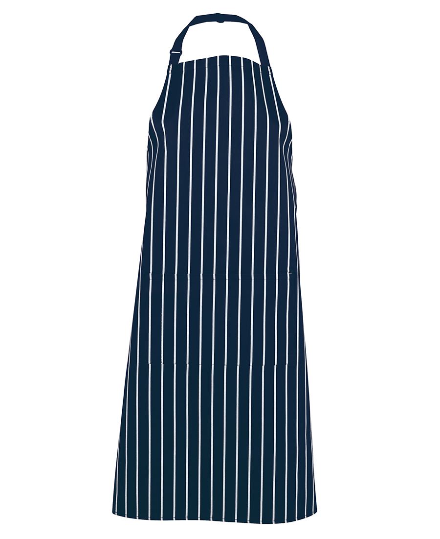 BUTCHER Striped Bib Apron with Pocket