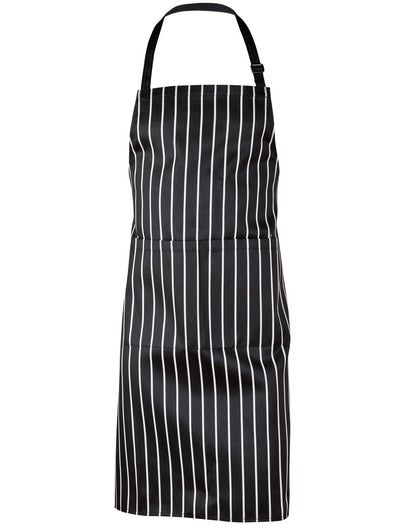 BUTCHER Striped Bib Apron with Pocket - AP04