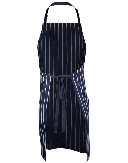 BUTCHER Striped Bib Apron with Pocket - AP04