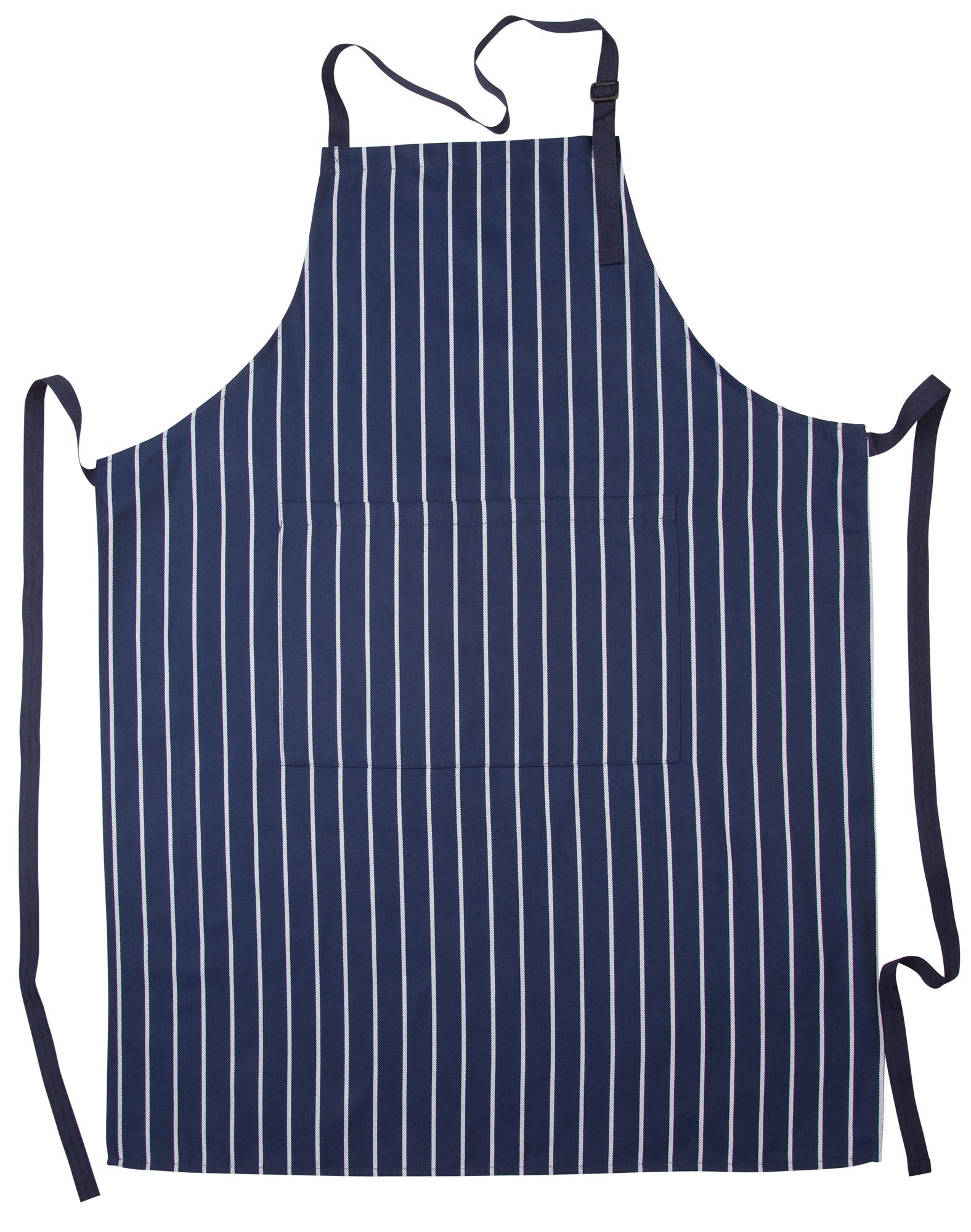 BUTCHER Striped Bib Apron with Pocket - AP04