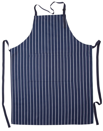 BUTCHER Striped Bib Apron with Pocket - AP04
