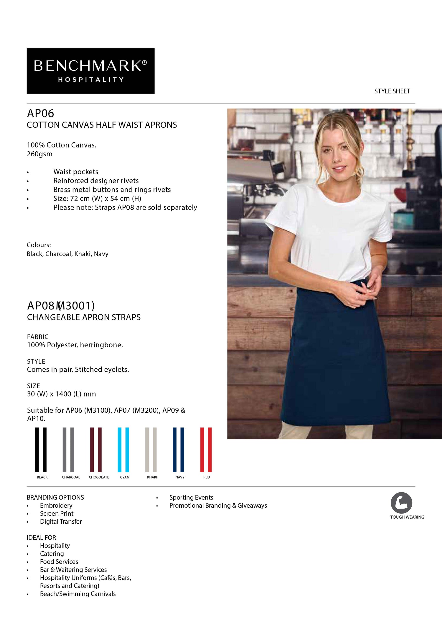 FITZROY waist apron - AP06(M3100)