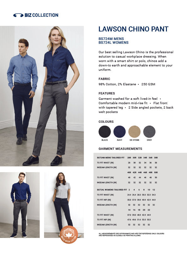 Womens Lawson Chino Pant BS724L