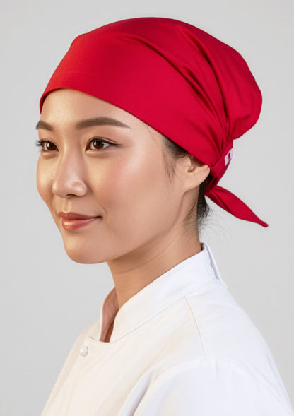 Twist Chef Bandana - Red - 1