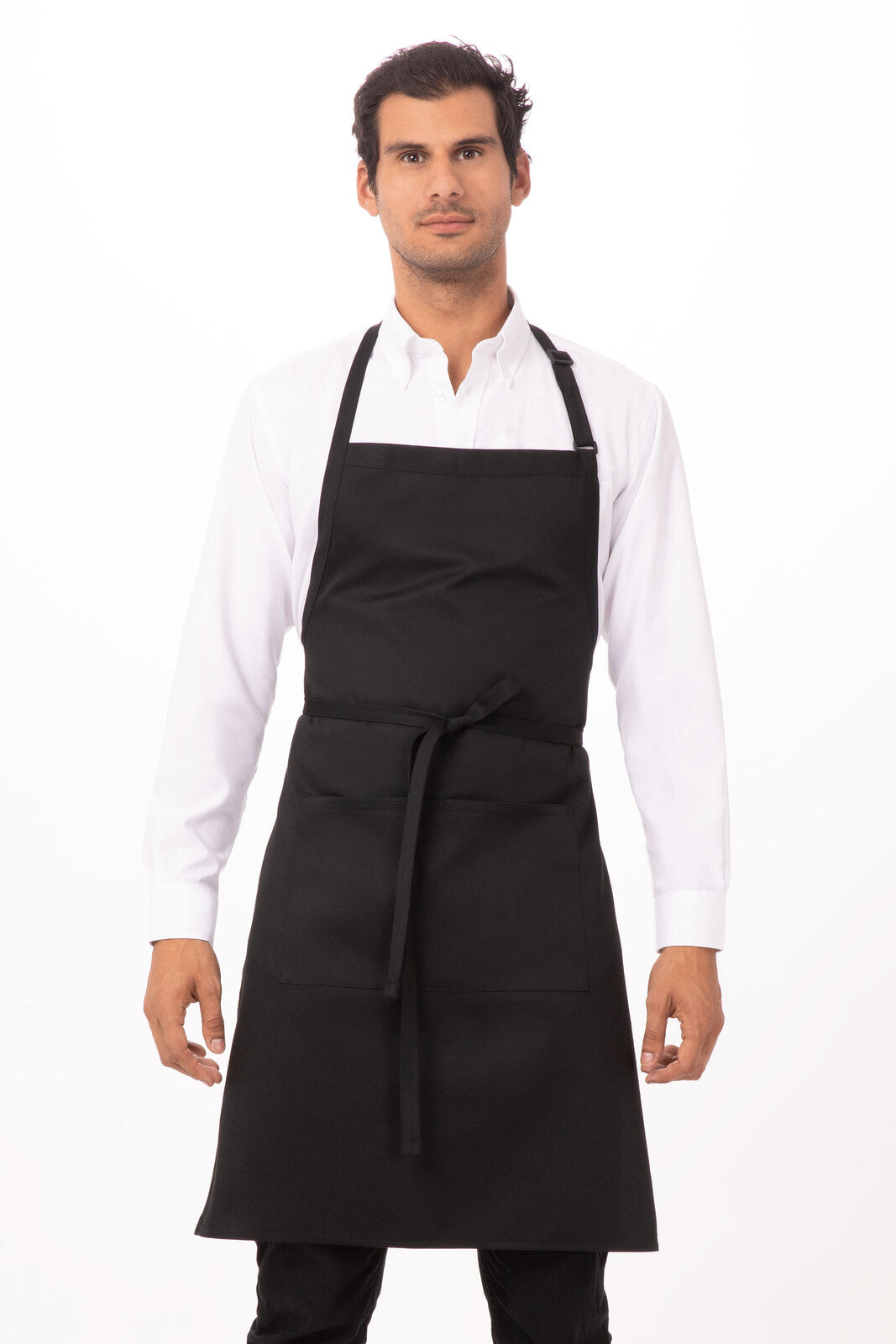 Chef Works Bib Apron – F8 - Black