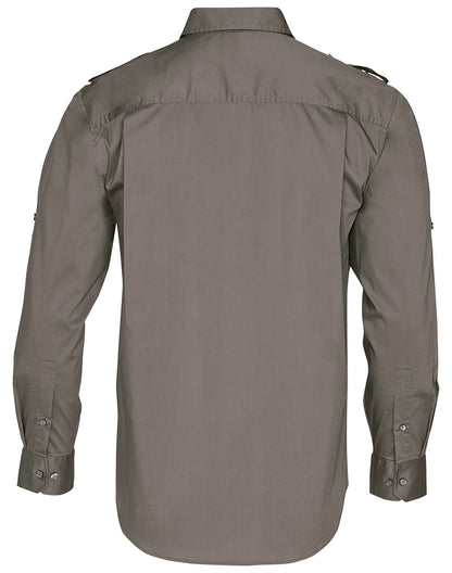 M7912 BENCHMARK MENS LONG SLEEVE MILITARY SHIRT