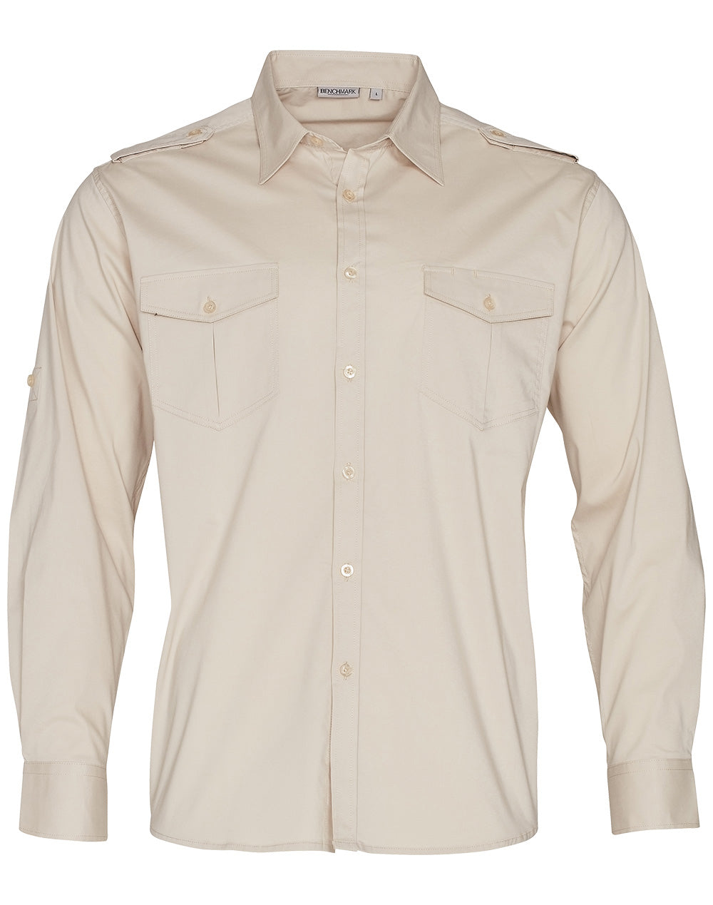 M7912 BENCHMARK MENS LONG SLEEVE MILITARY SHIRT