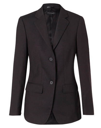 Women’s Two-Button Mid-Length Stretch Jacket