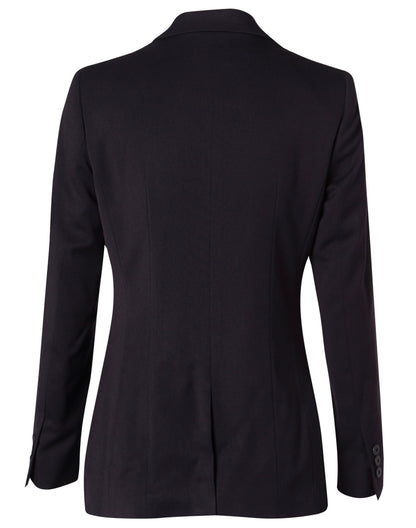Women’s Two-Button Mid-Length Stretch Jacket