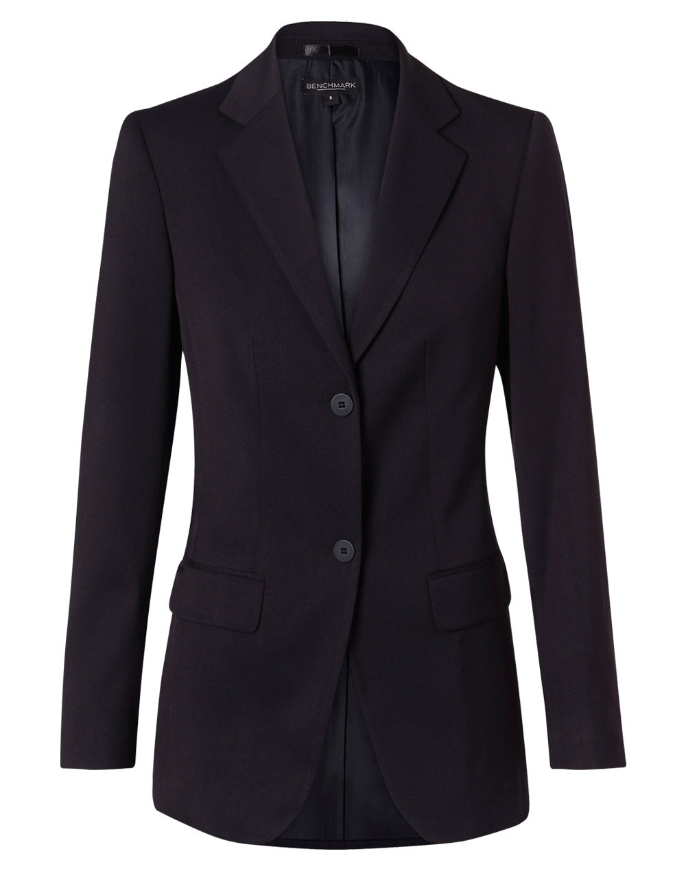 Women’s Two-Button Mid-Length Stretch Jacket