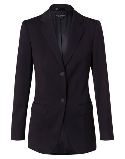 Women’s Two-Button Mid-Length Stretch Jacket