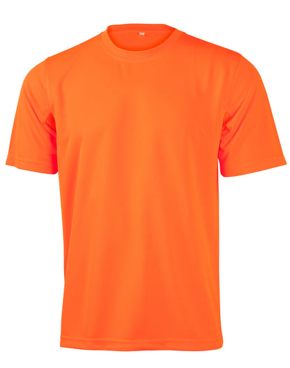 SW39 unisex hi-vis CoolDry mini waffle T-shirt — Orange