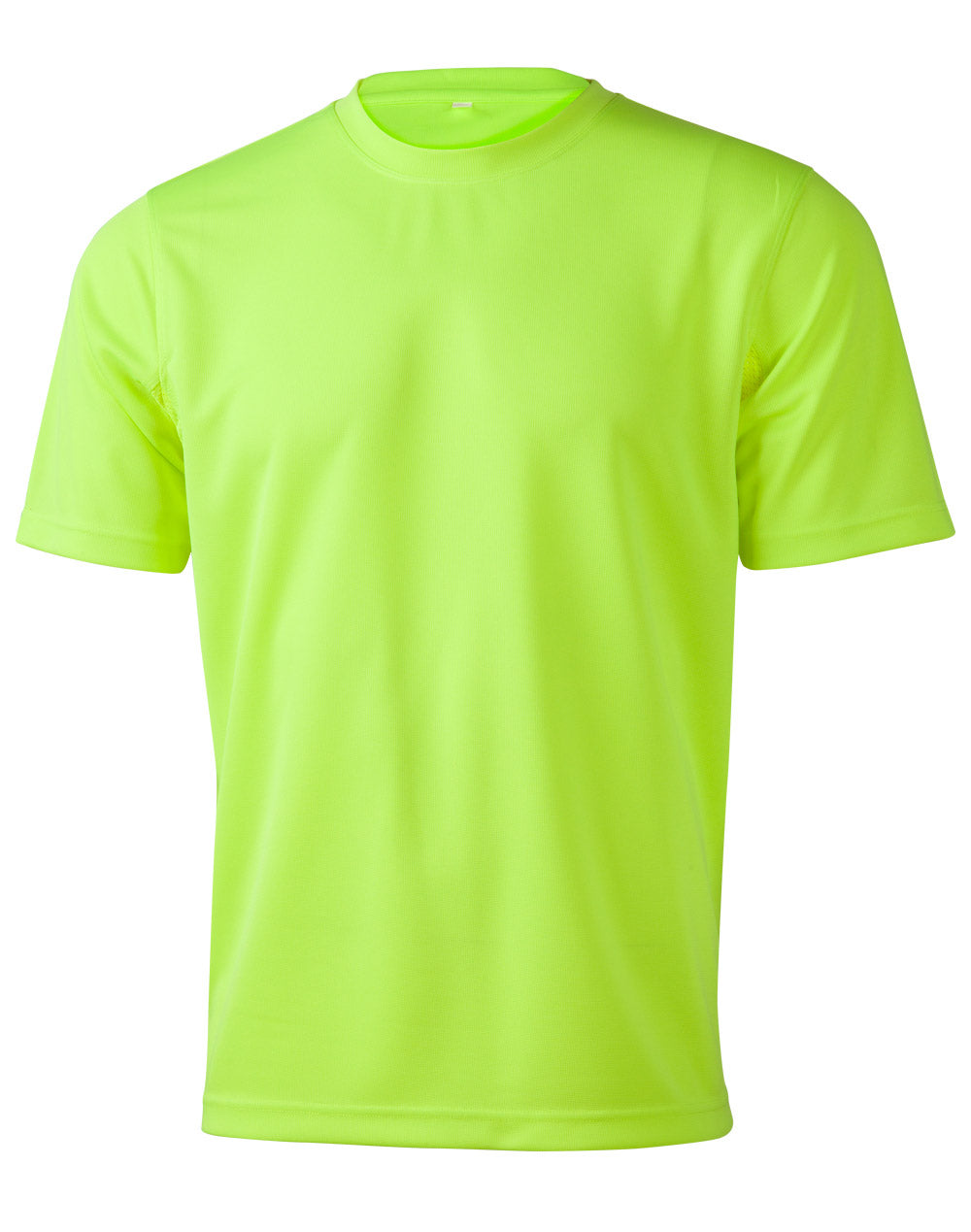SW39 unisex hi-vis CoolDry mini waffle T-shirt — Yellow