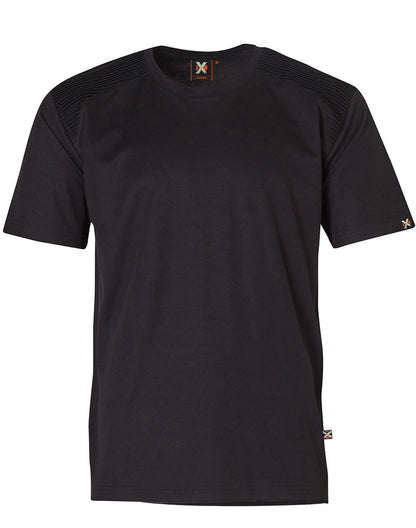 TS209 unisex TrueDry shoulder panel T-shirt — Black
