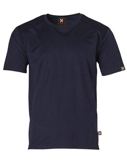 TS209 unisex TrueDry shoulder panel T-shirt — Navy