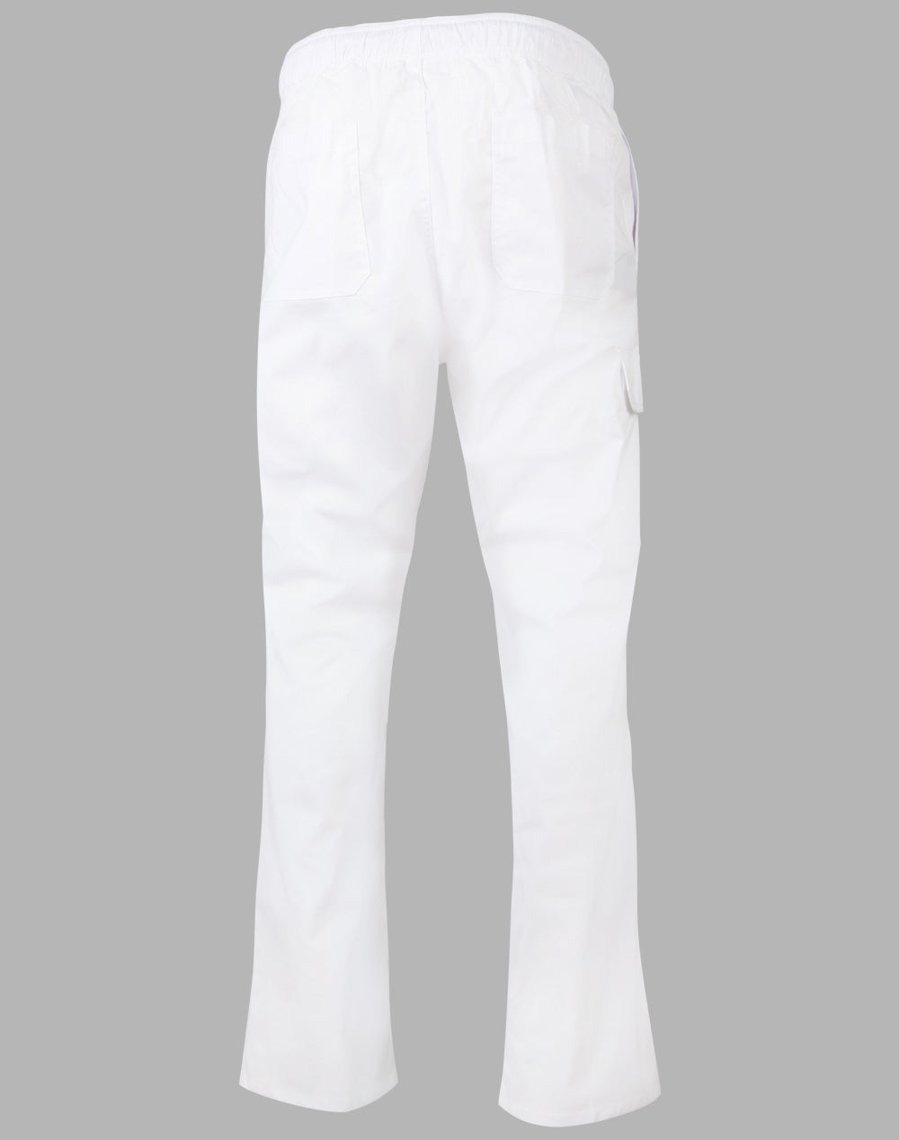 Mens Functional Chef Pants — White Back