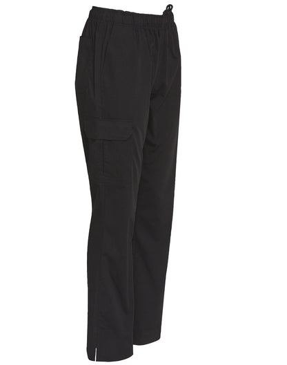 Ladies functional chef pants in black
