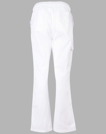 Ladies Functional Chef Pants — White Back