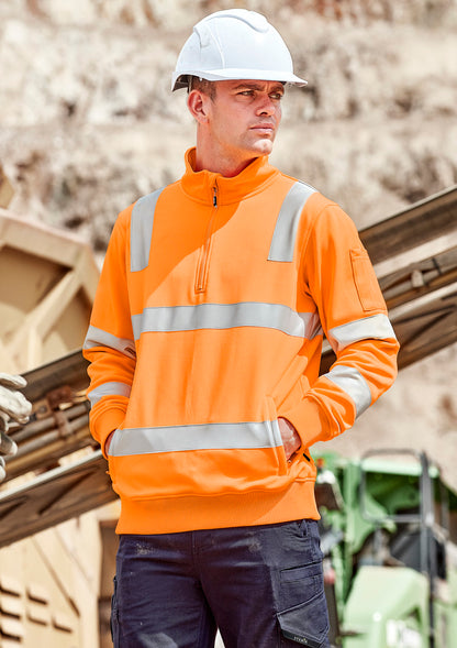 Syzmik Unisex Hi Vis VIC Rail 1/4 Zip Pullover – ZT640 - image 1