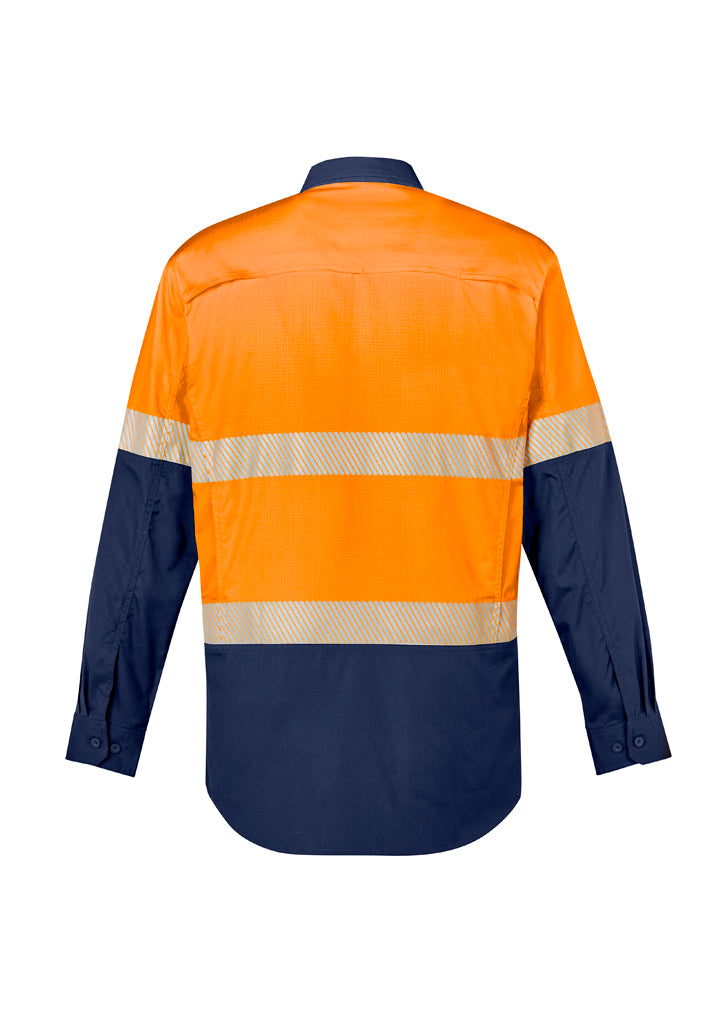 ZW229 -  Mens Rugged Cooling Hi Vis Segmented Tape Long Sleeve Shirt