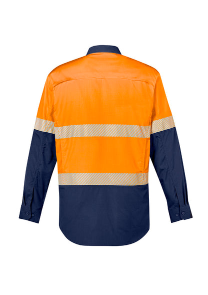 ZW229 -  Mens Rugged Cooling Hi Vis Segmented Tape Long Sleeve Shirt