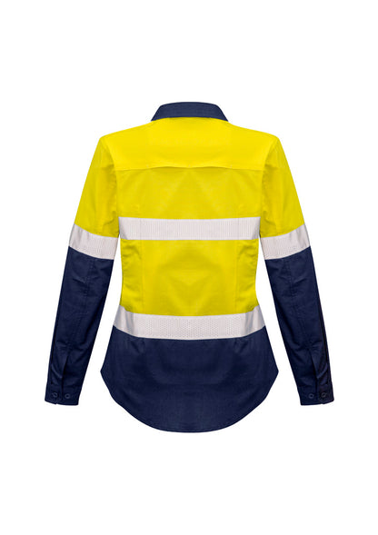 ZW720 - Womens Rugged Cooling Hi Vis Taped Long Sleeve Shirt