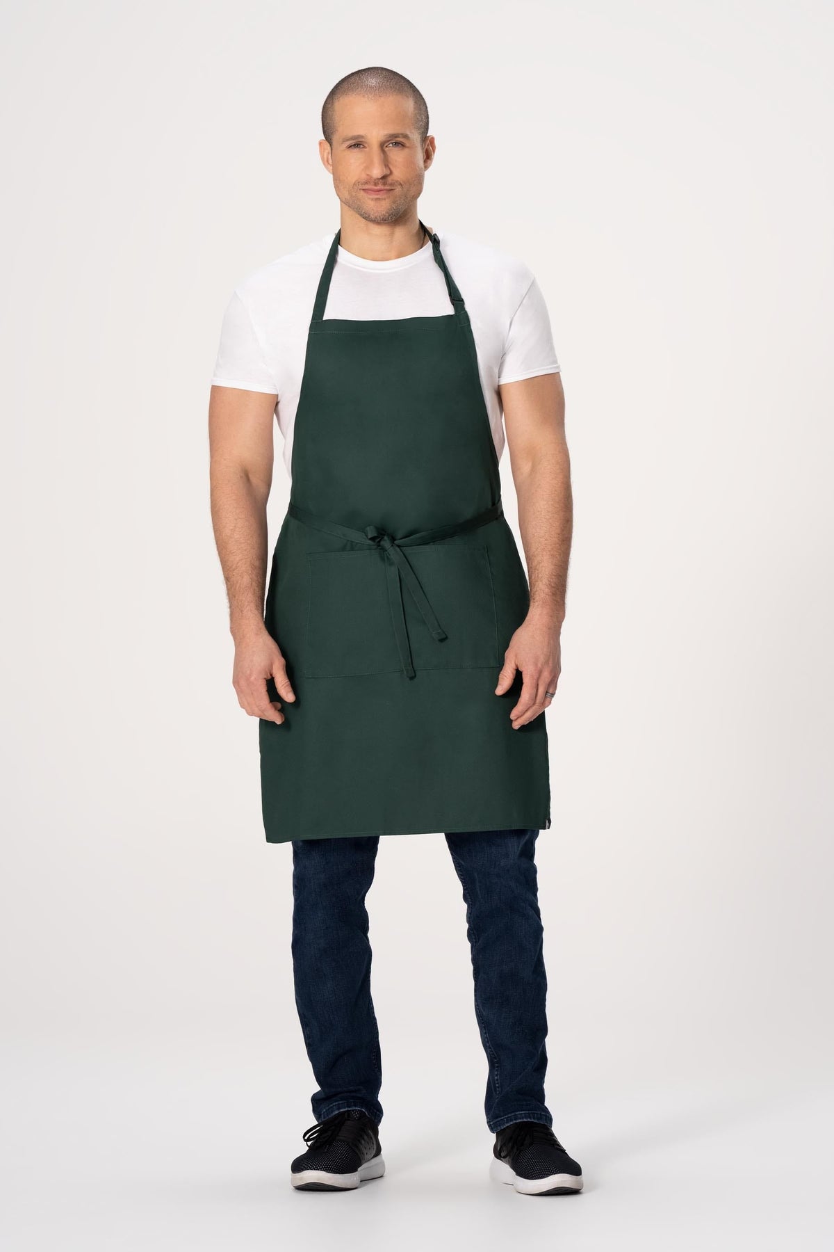 Chef Works Bib Apron – F8 - Hunter Green