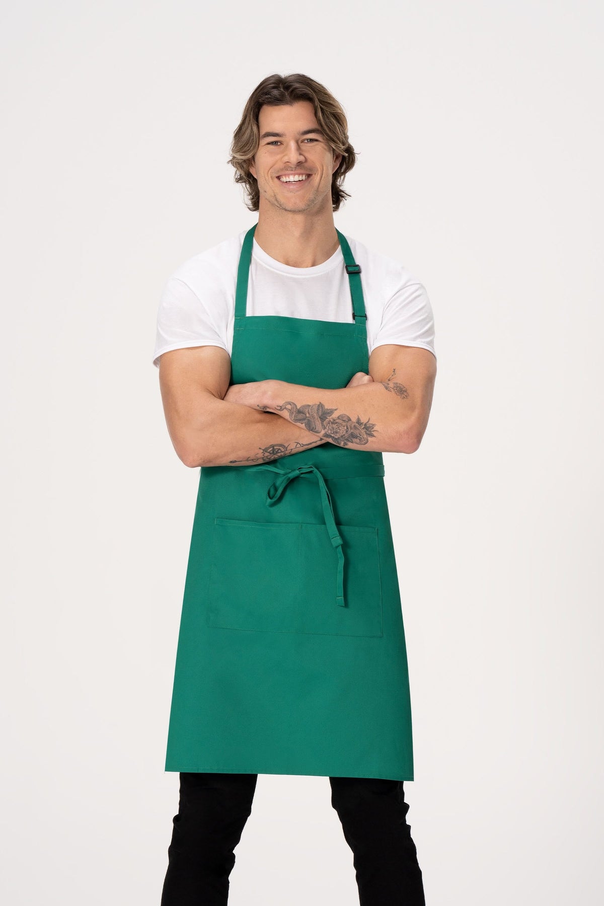 Chef Works Bib Apron – F8 - Kelly Green