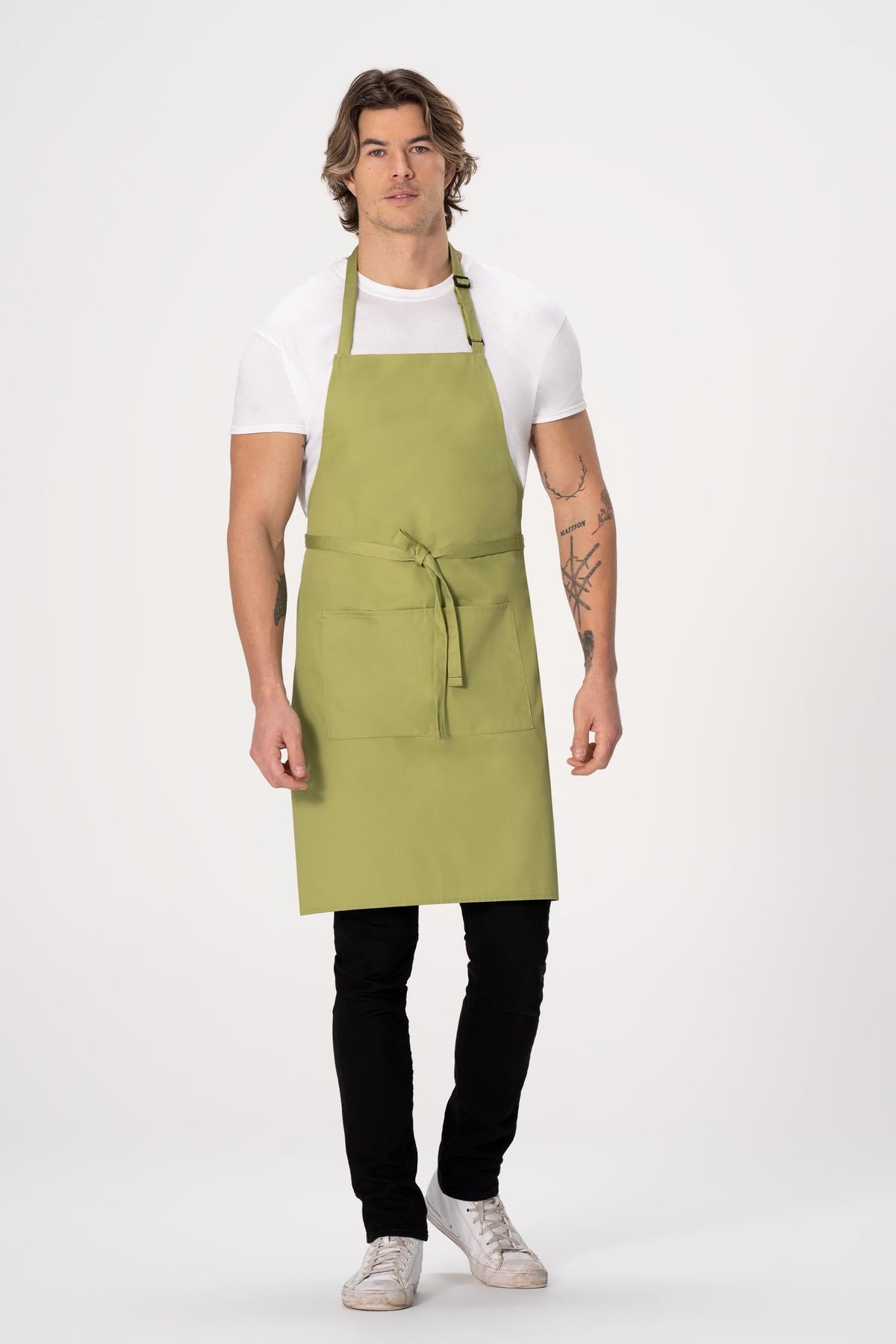 Chef Works Bib Apron – F8 - Lime