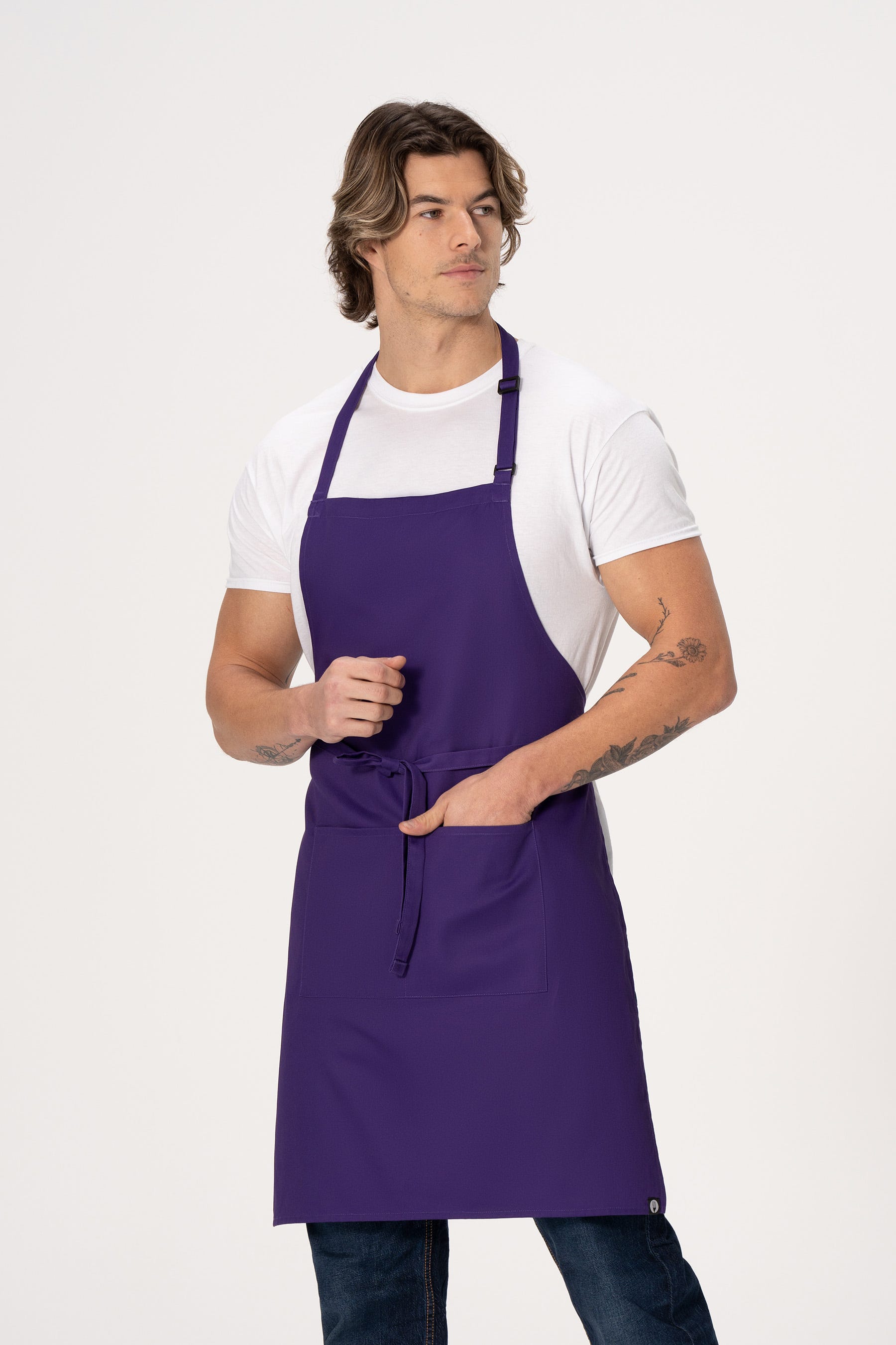 Chef Works Bib Apron – F8 - Purple