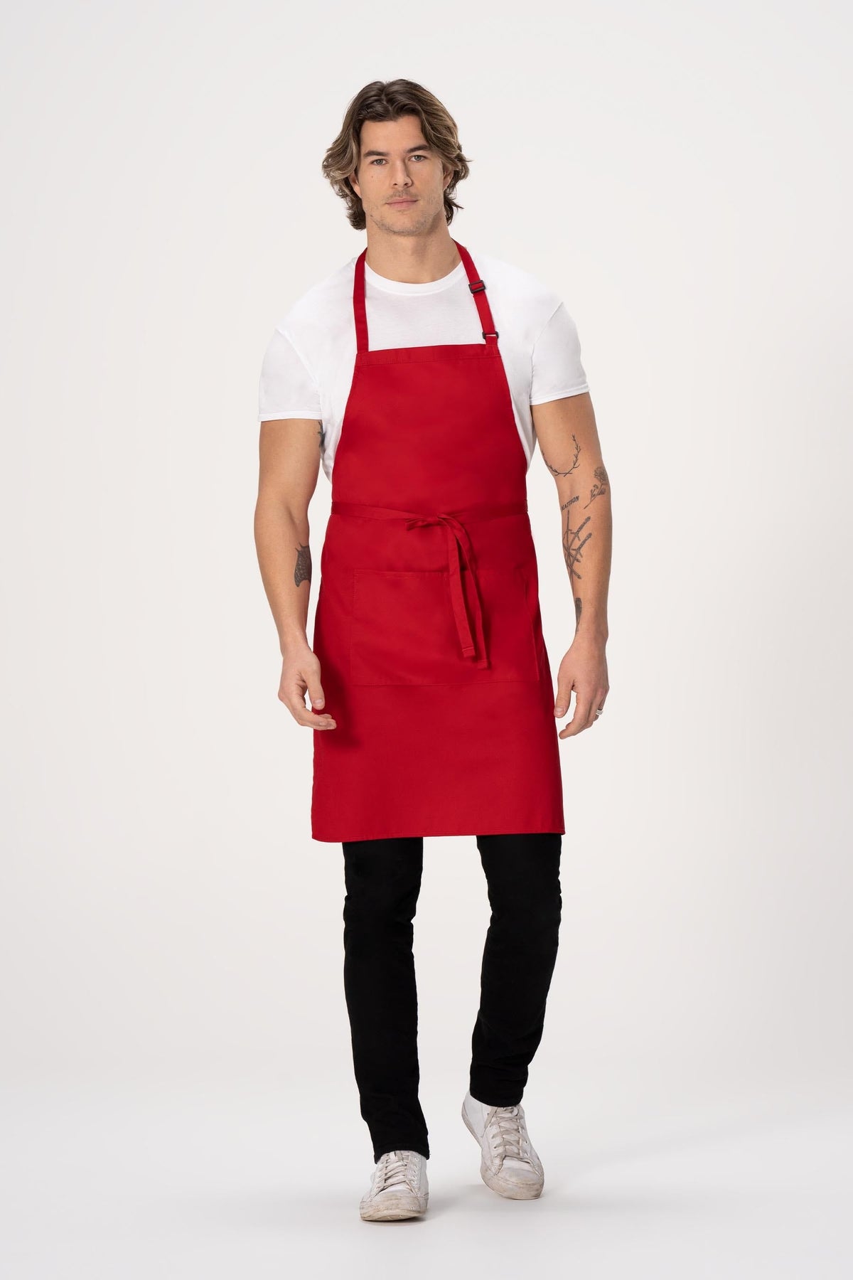 Chef Works Bib Apron – F8 - Red