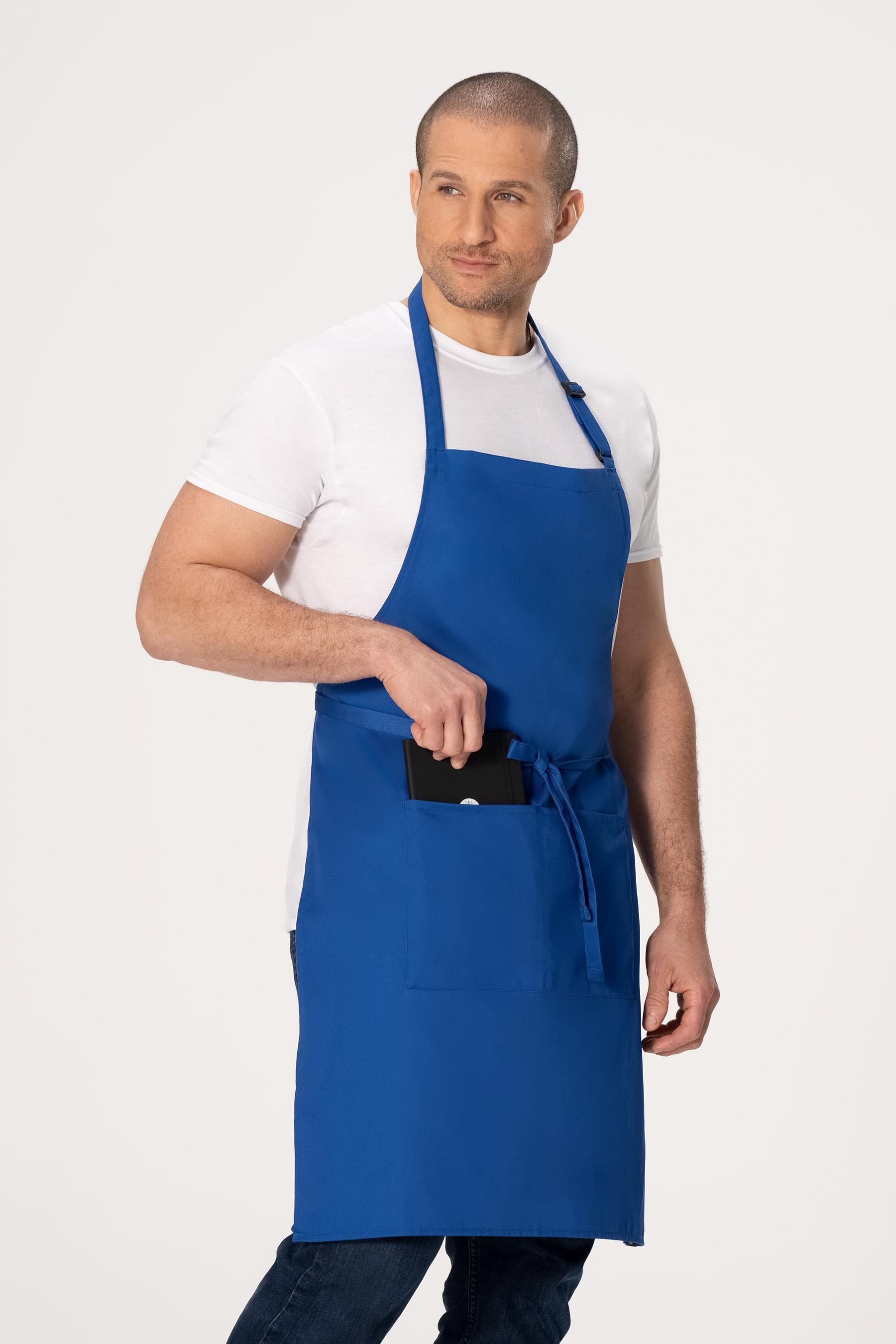 Chef Works Bib Apron – F8 - Royal