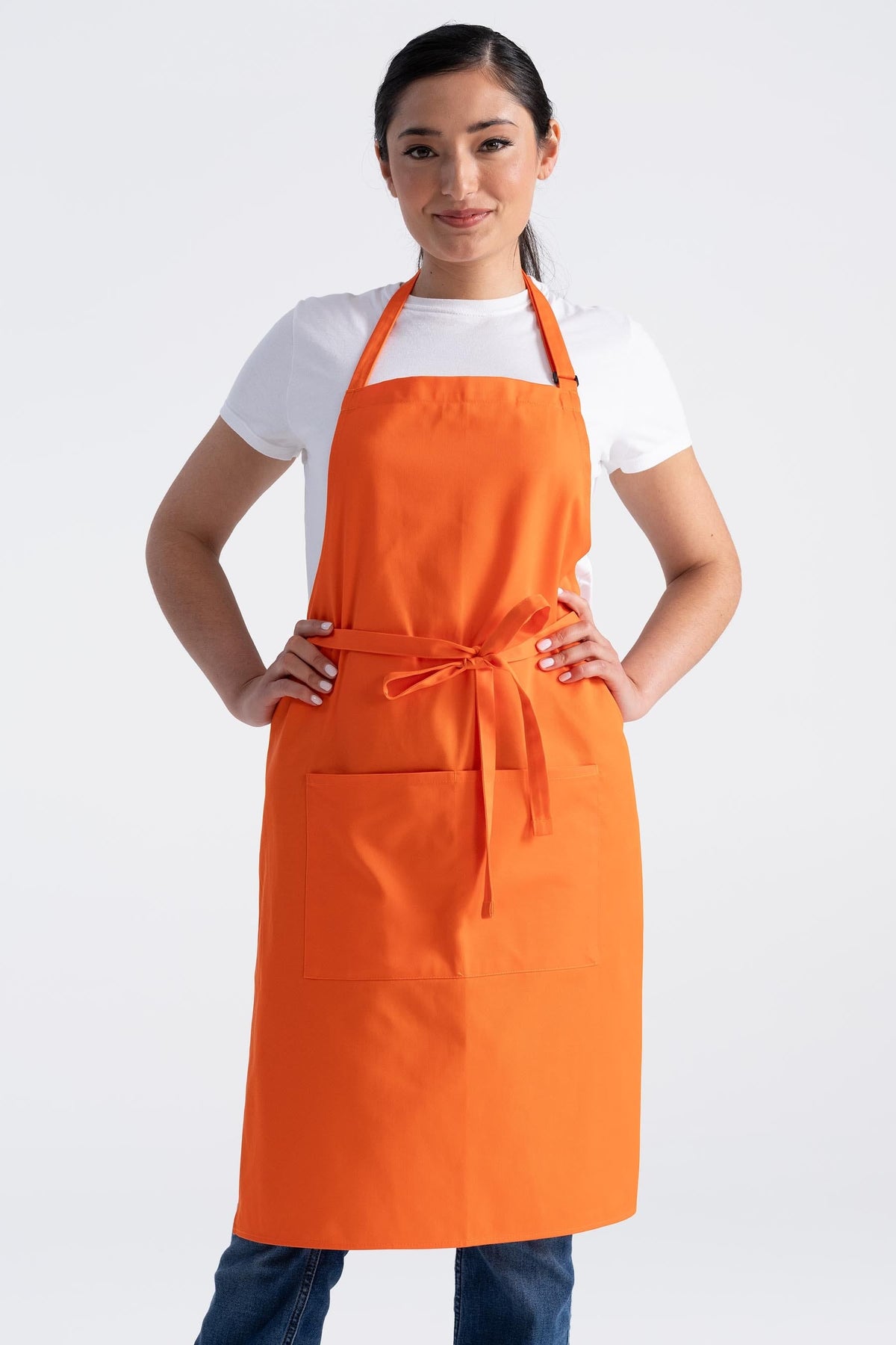 Chef Works Bib Apron – F8 - Tangerine