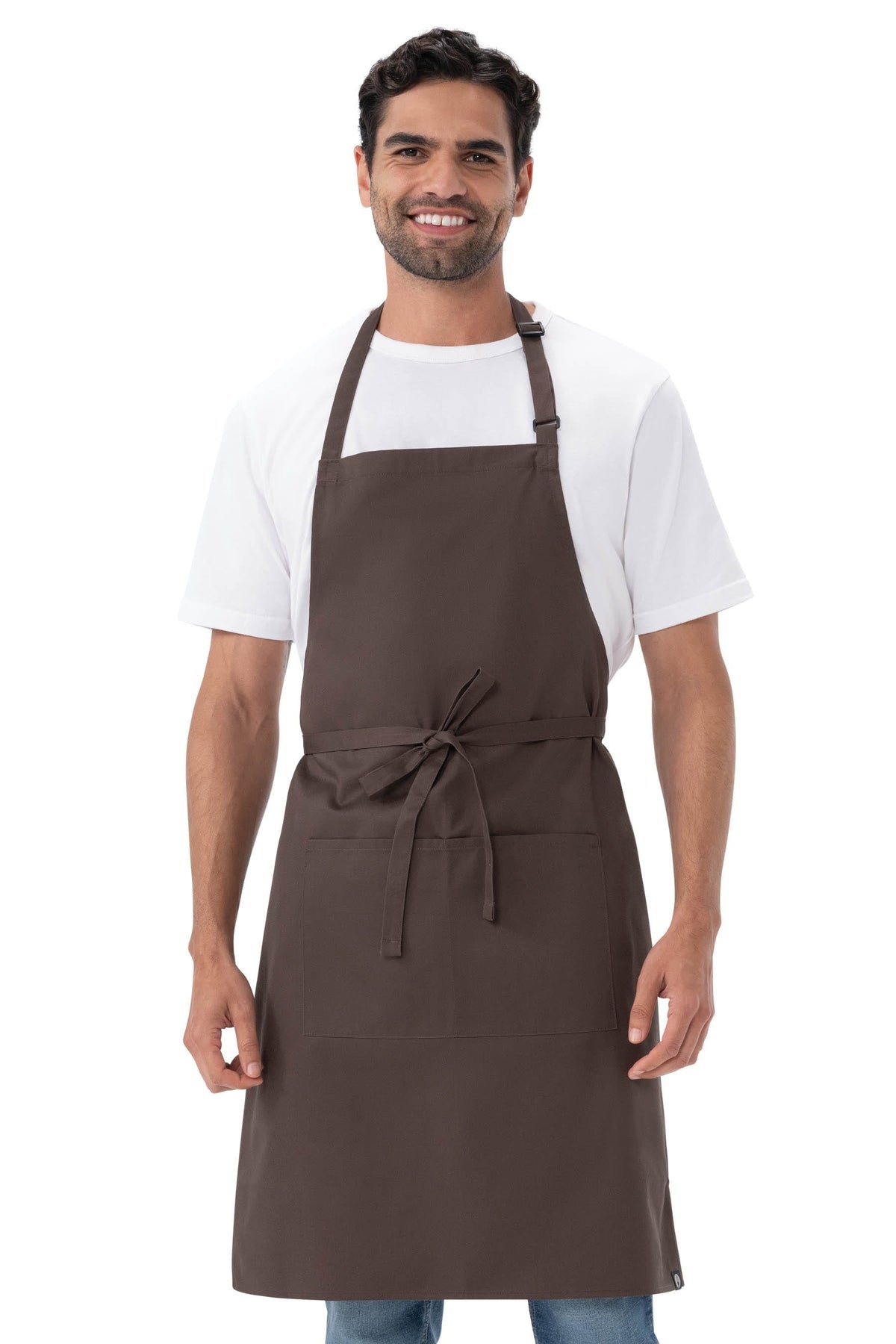 Chef Works Bib Apron – F8 - Espresso