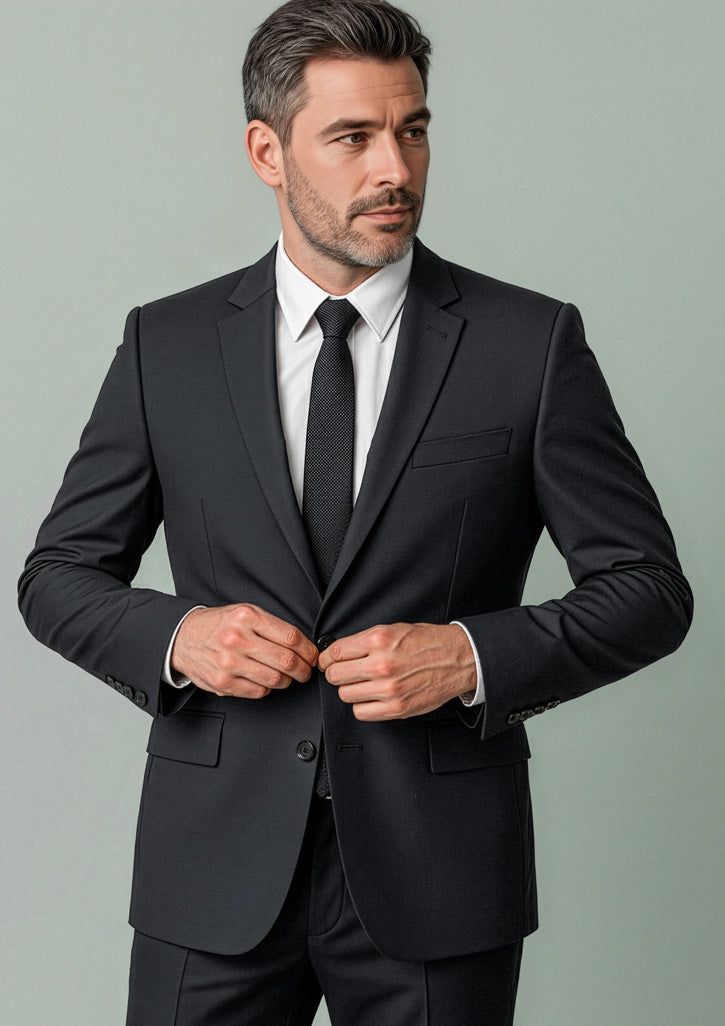Renew Mens City Fit Jacket, Pencil Black